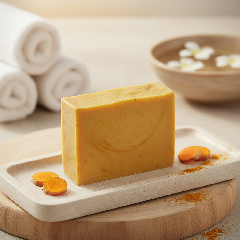 Specialty Bar Soap - Turmeric with turmeric root and powder