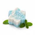 peppermint snowflake soap
